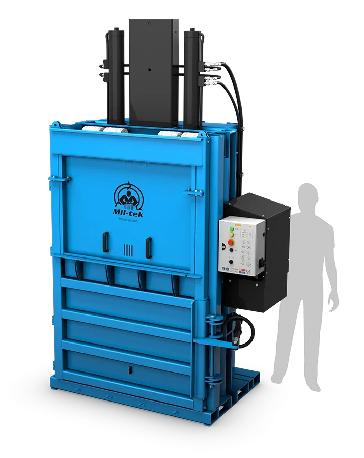 50SD mill size baler for cardboar and plastic mil tek UK