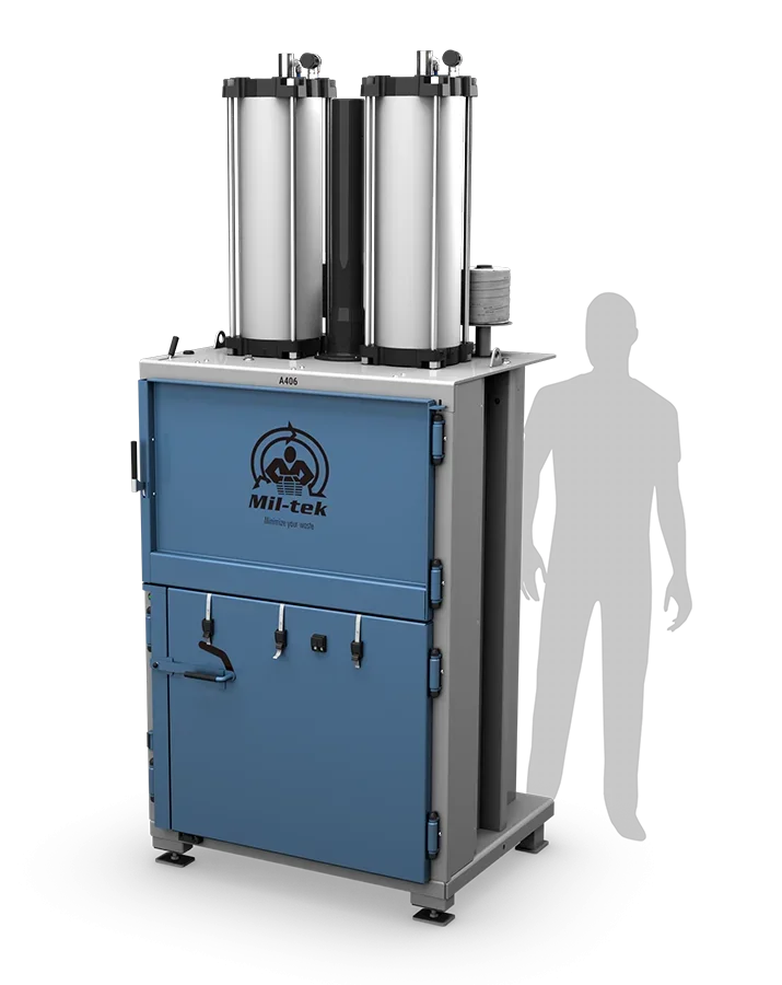 A406 cardboard and plastic baler UK