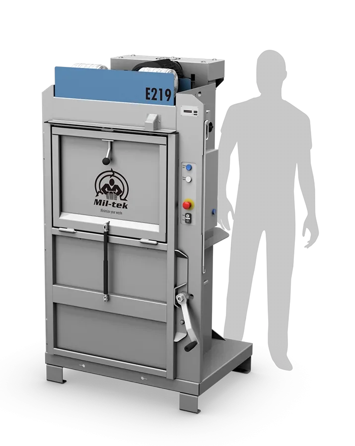 E219 electric cardboard and plastic baler UK