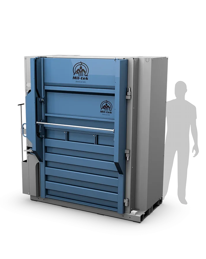 H600 hydraulic cardboard and plastic baler mil tek UK