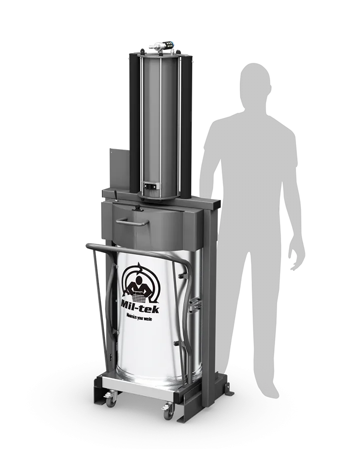 XP100s mixed waste compactor mil tek UK