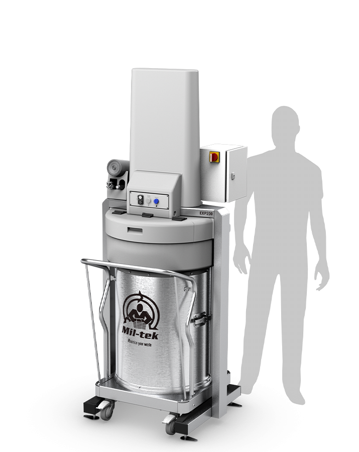 Mil-tek Model EXP Electric Waste Compactor - Top Image