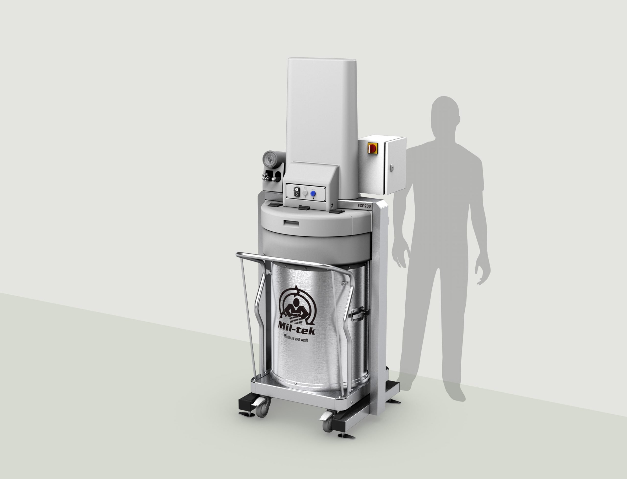 テクデス viraemia、Slaughterbox EXP200 Electric Mixed Waste Compactor - Compact General Waste 10:1