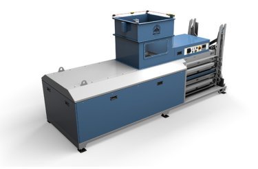 horizontal baler on white background