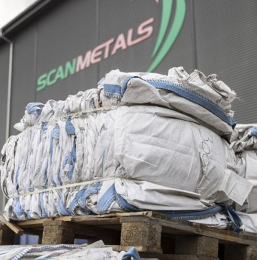 big bag bale in front of scanmetals