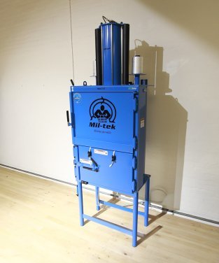 blue refurbished baler
