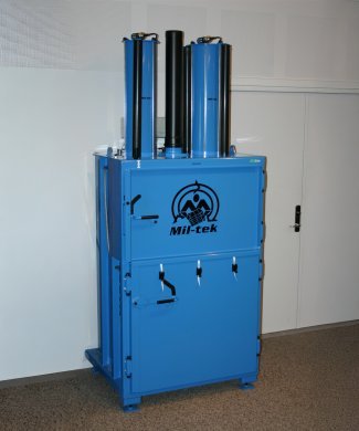 blue medium sized baler refurbished and for sale
